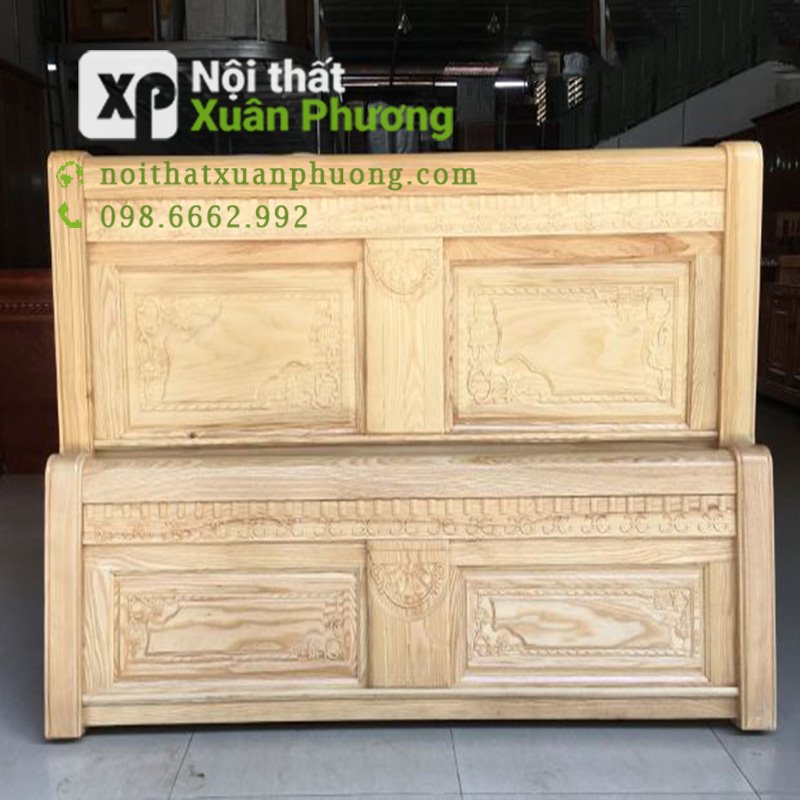 GIƯỜNG NGỦ GỖ SỒI