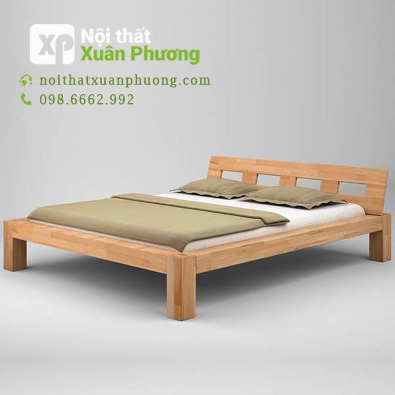 GIƯỜNG NGỦ GỖ SỒI