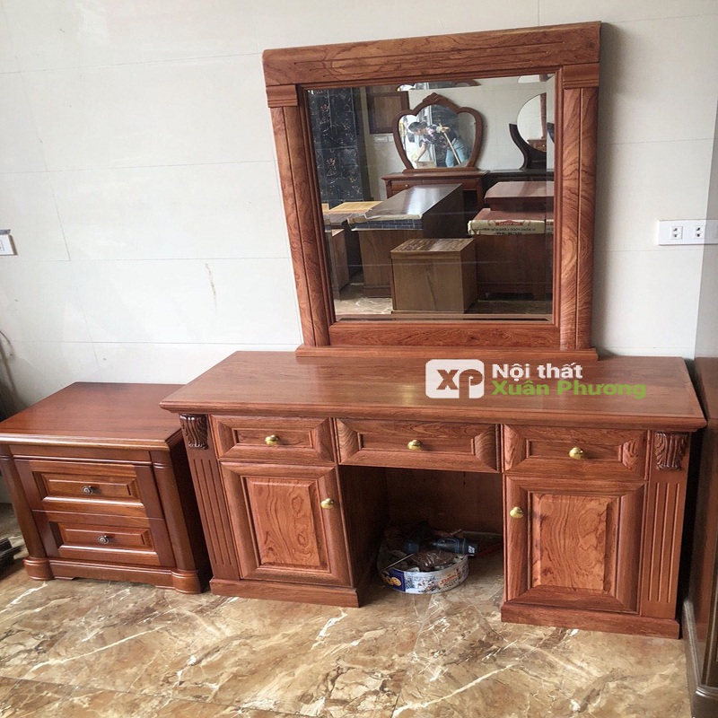 Combo chọn bộ gỗ hương đá – giường –  tủ – bàn trang điểm – táp đầu giường