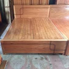 Giường Ngủ Gỗ Hương Vân Xám