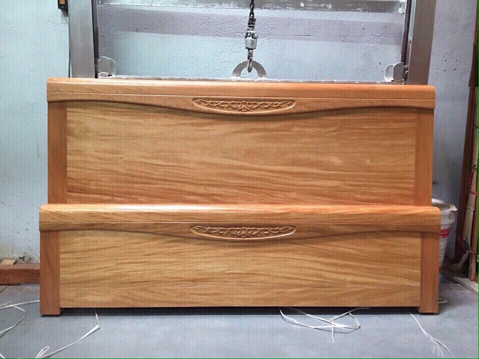 Giường Ngủ Gỗ Hương Vân Xám