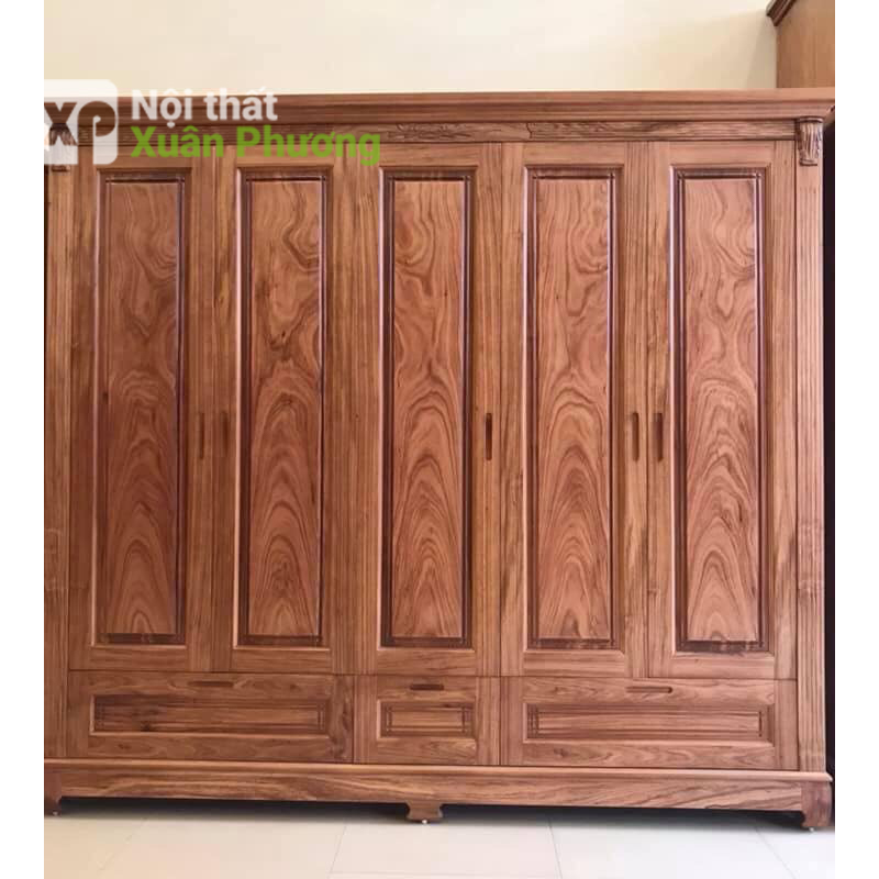 Tủ áo gỗ hương xám