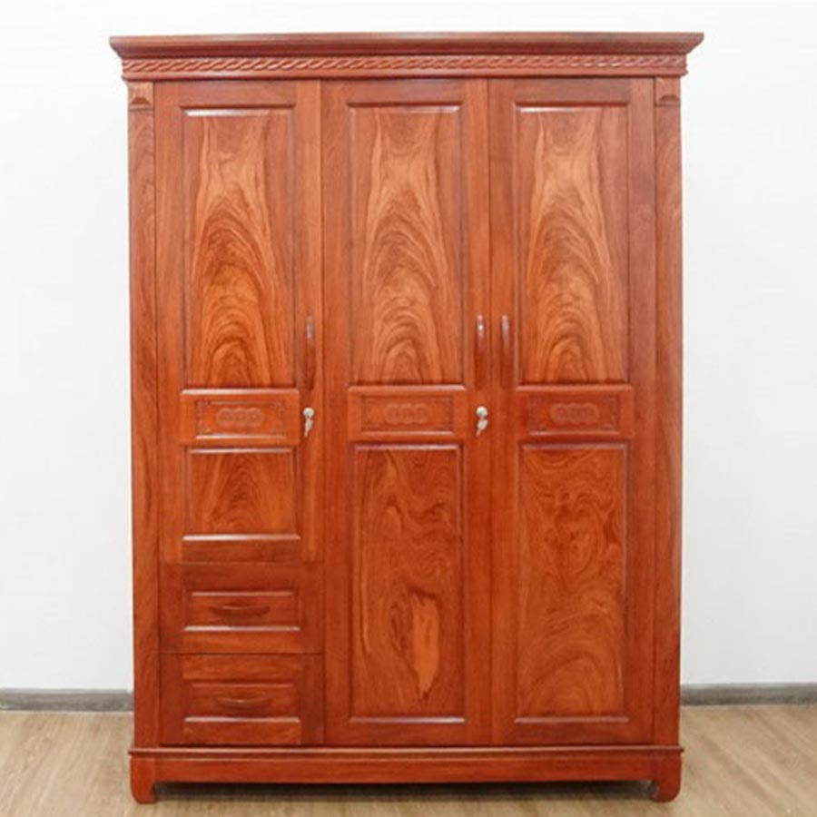 Tủ áo gỗ hương đá hiện đại