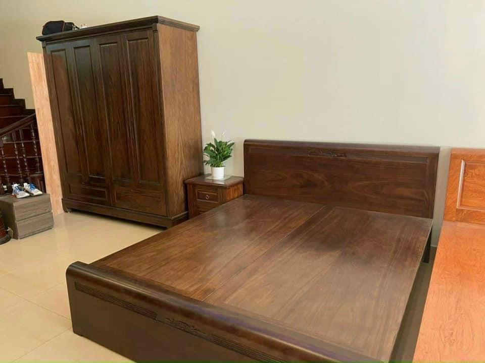 Bộ phòng ngủ gỗ mun