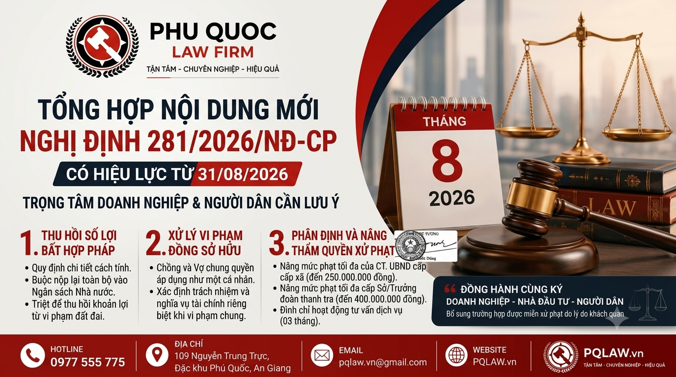 CẬP NHẬT: NGHỊ ĐỊNH SỬA ĐỔI QUY ĐỊNH XỬ PHẠT VI PHẠM HÀNH CHÍNH TRONG LĨNH VỰC ĐẤT ĐAI CÓ HIỆU LỰC TỪ 31/08/2026