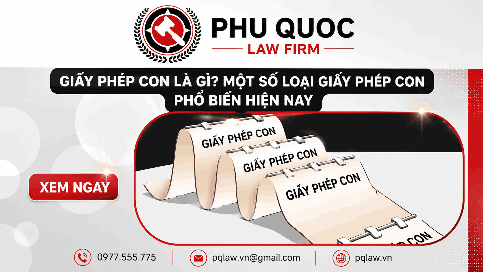 Các giấy phép hoạt động- Giấy phép con