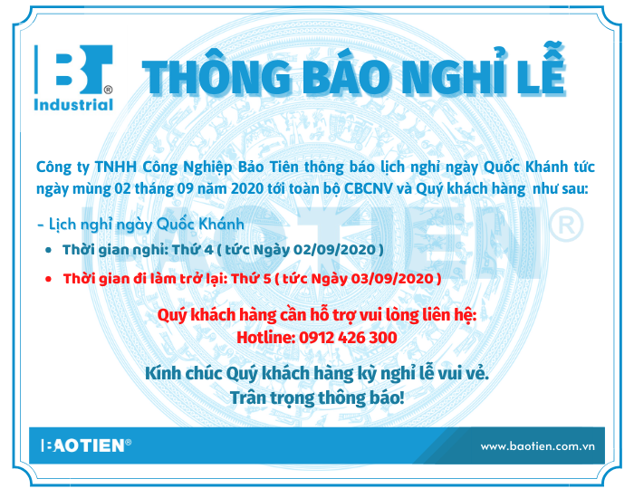 nghỉ lễ quốc khánh mùng 2/9 năm 2020