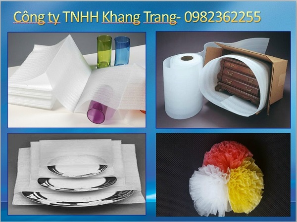 Các sản phẩm cần sử dụng màng xốp PE