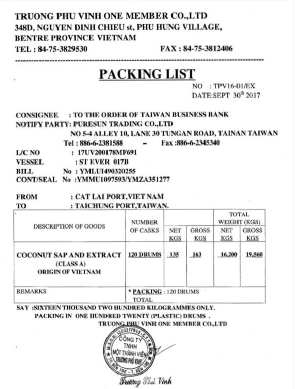 Lưu ý khi lập Packing list là gì