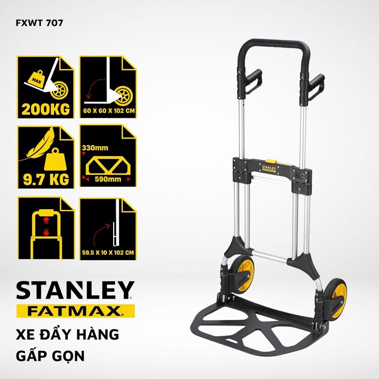 Xe đẩy hàng Stanley 2 bánh FT520 200kg