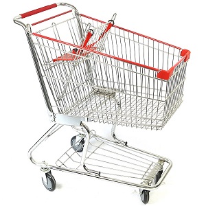 Xe đẩy siêu thị 2 tầng 150 Lít