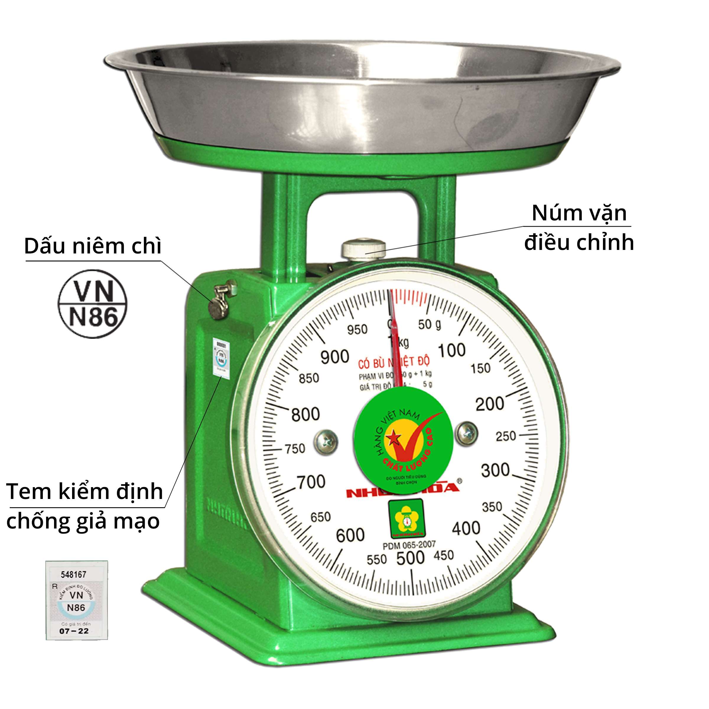 Cân đồng hồ Nhơn hòa 1kg