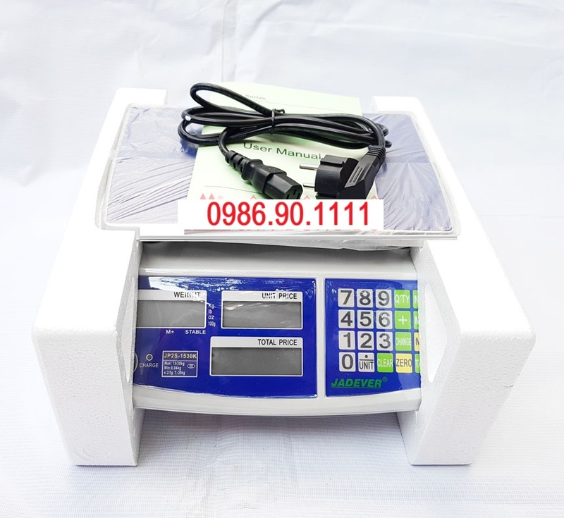 Cân điện tử tính tiền Jadever JP2S-15K 15kg/2g