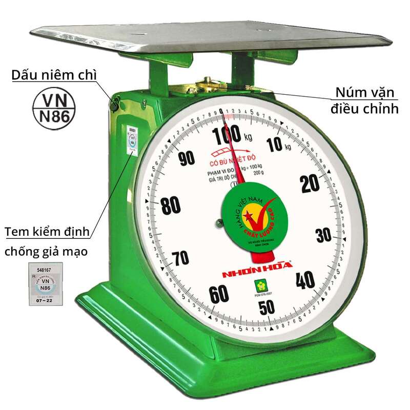 Cân đồng hồ Nhơn hòa 100kg