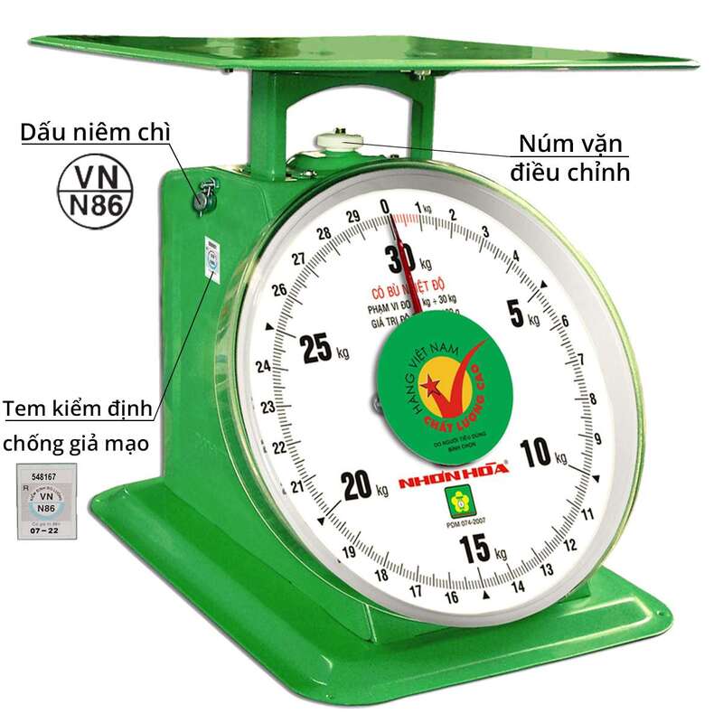 Cân đồng hồ Nhơn hòa 30kg