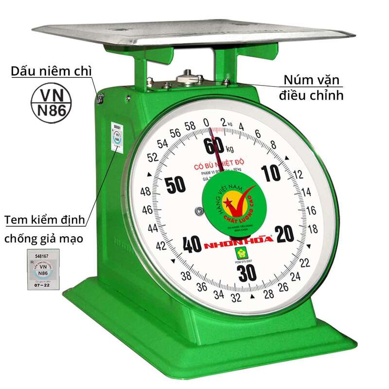 Cân đồng hồ Nhơn hòa 60kg