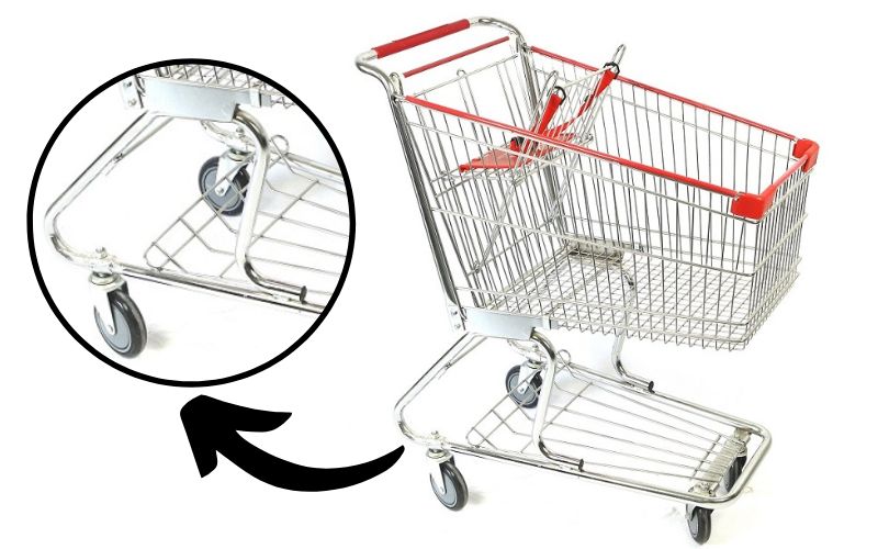 Xe đẩy siêu thị 2 tầng 100 Lít