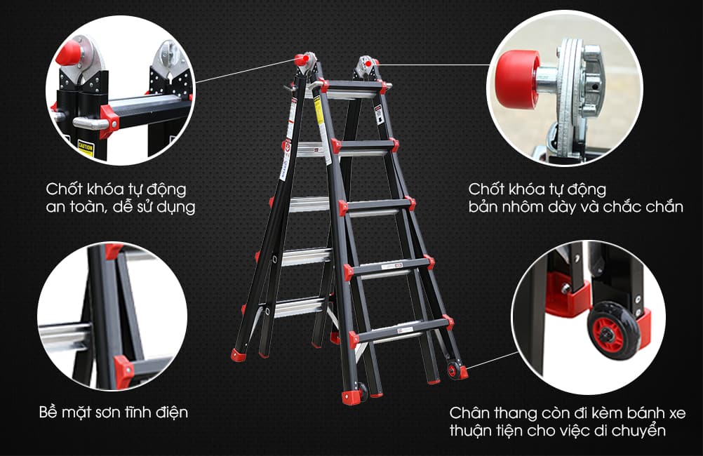 Thang nhôm rút đa năng Nikawa NKB-50