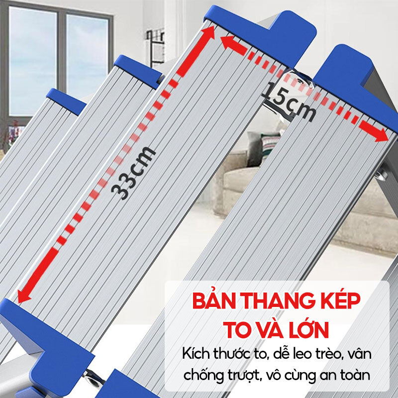 Thang ghế nhôm 6 bậc