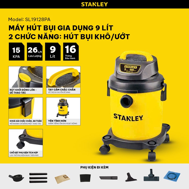 Máy hút bụi Stanley SL19128PA