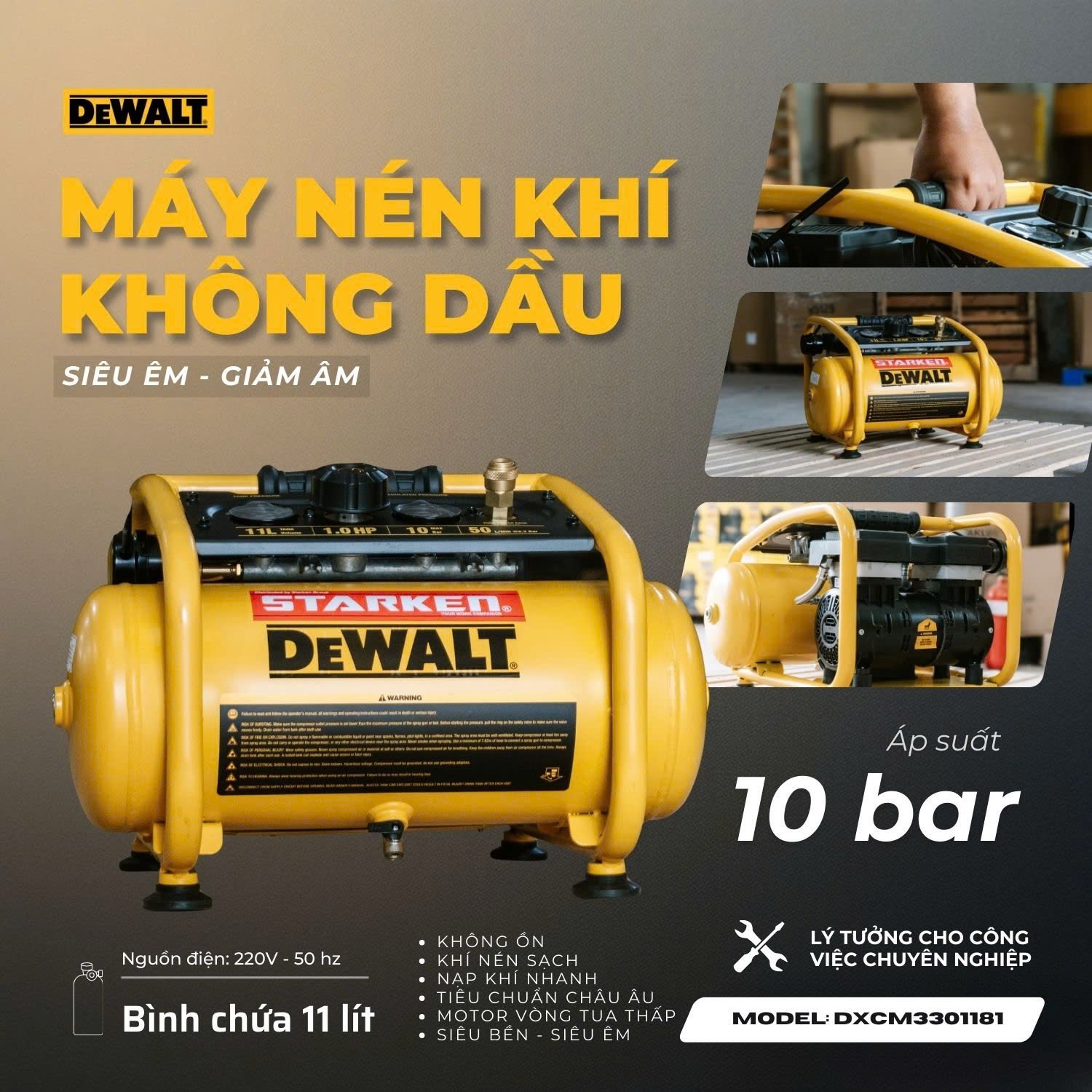 Máy nén khí DeWALT DXCM3321782