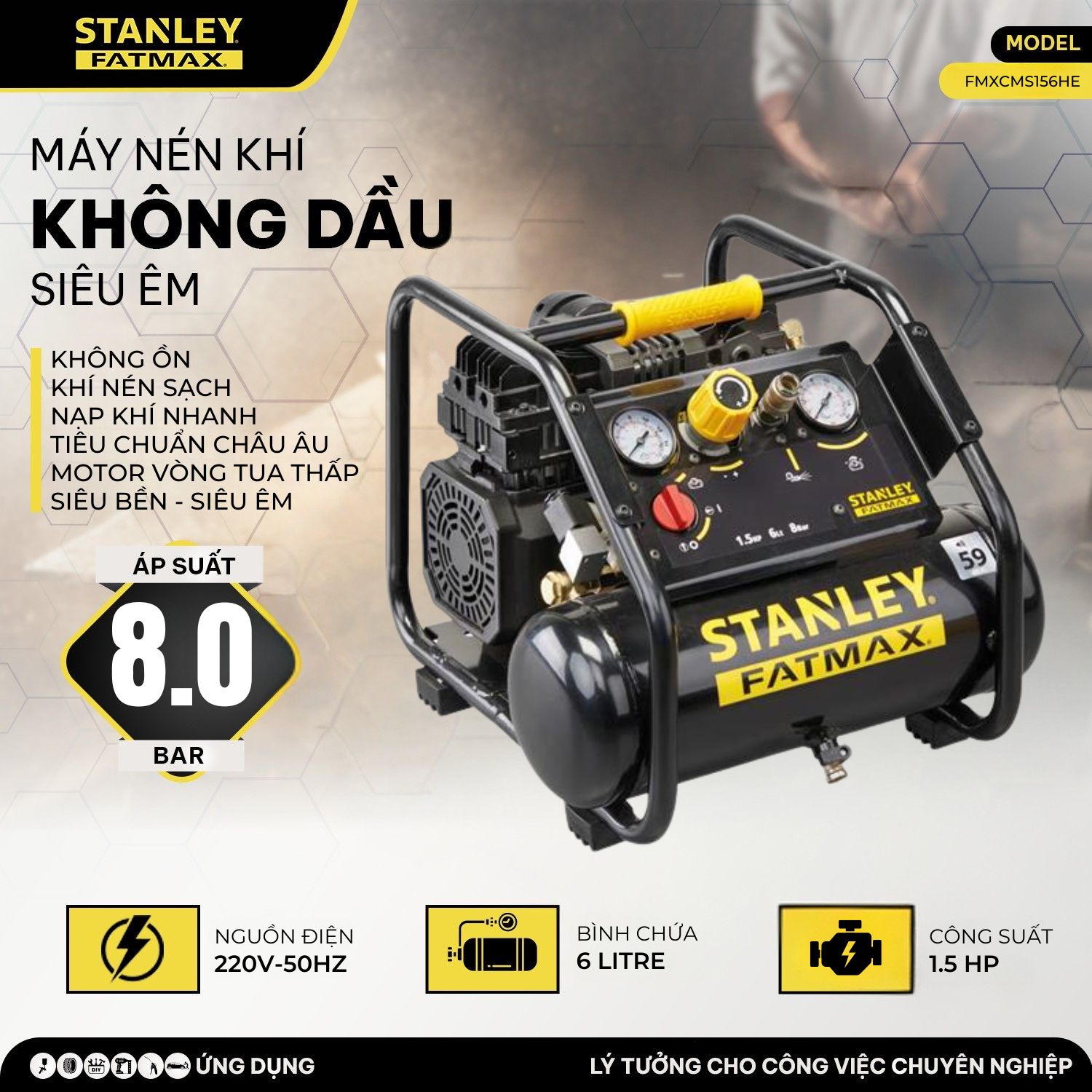Máy nén khí Stanley Fatmax FMXCMS156HE