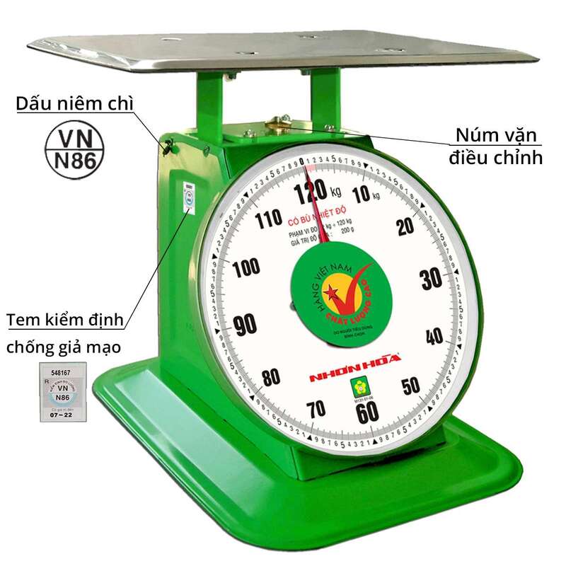 Cân đồng hồ Nhơn hòa 120kg