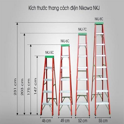 Thang cách điện chữ A Nikawa NKJ-7C