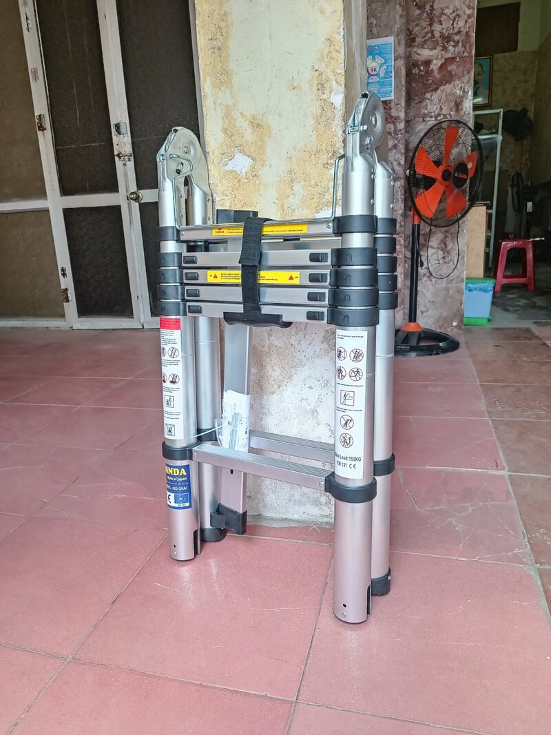 Thang rút chữ A ĐAI ĐEN Ninda ND-38AI