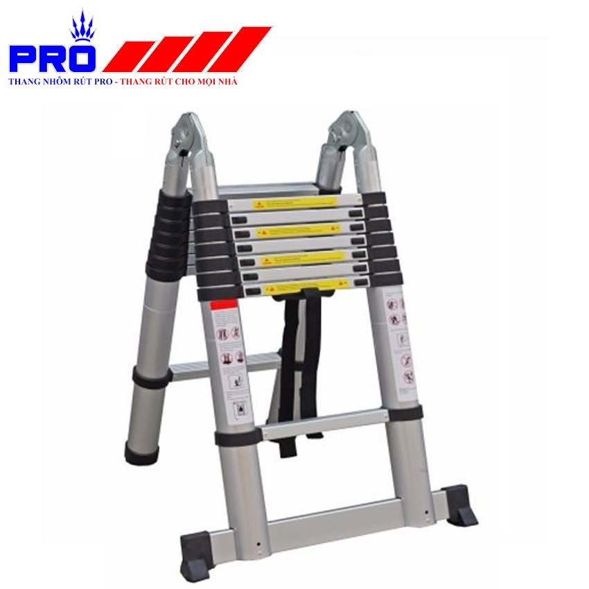 Thang nhôm rút chữ A Pro PR 74-AI