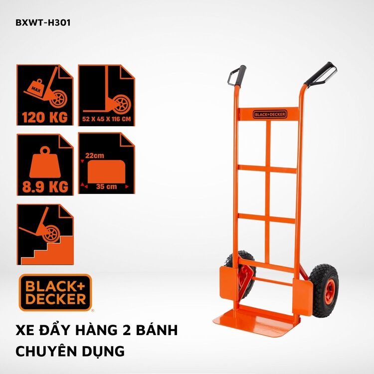 Xe đẩy 4 bánh BlackDecker H301 120kg