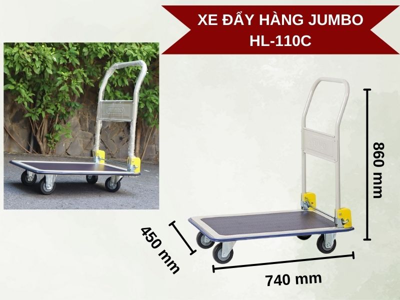 Xe đẩy hàng Jumbo Thái Lan HL-110C