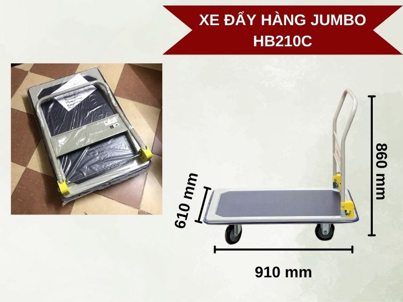 Xe đẩy hàng Jumbo Thái Lan HB-210C