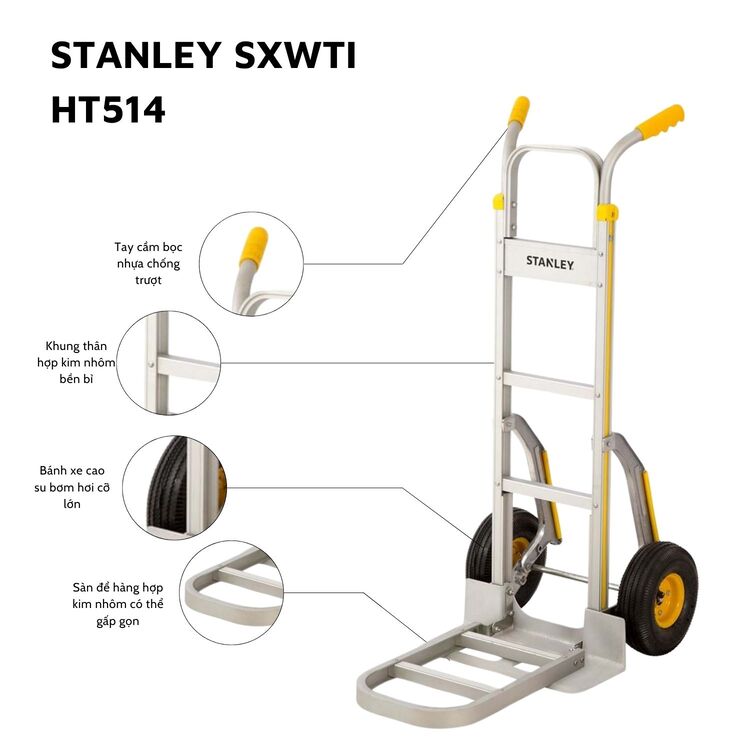 Xe đẩy Stanley 2 bánh HT514 200kg