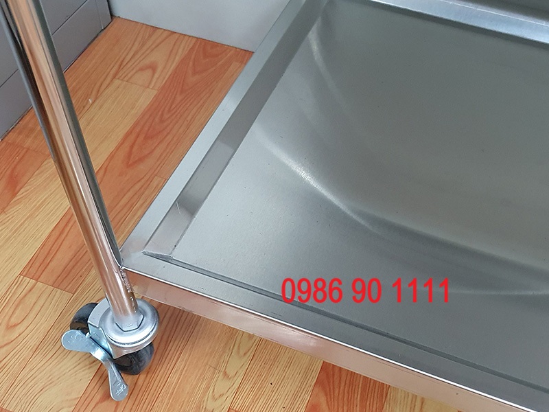 Xe đẩy hàng inox 2 tầng 150kg