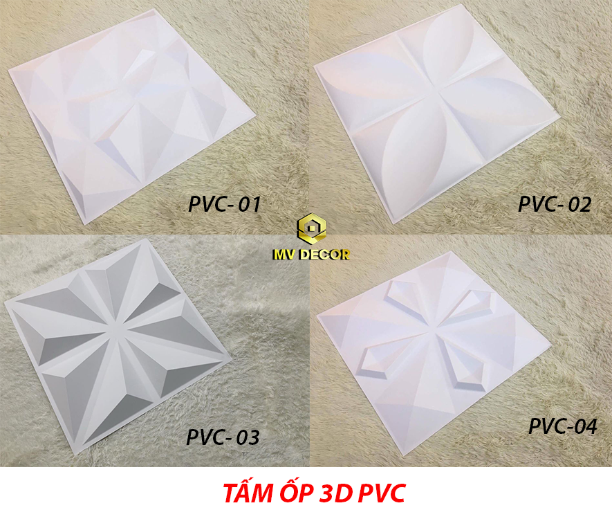 Bảng báo giá vật tư và thi công tấm ốp tường 3D - MV Decor