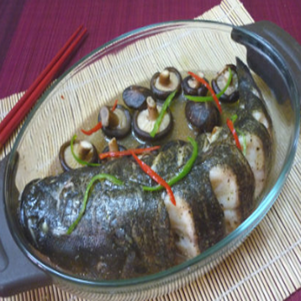 Bống tượng hấp nấm thơm ngon khó cưỡng