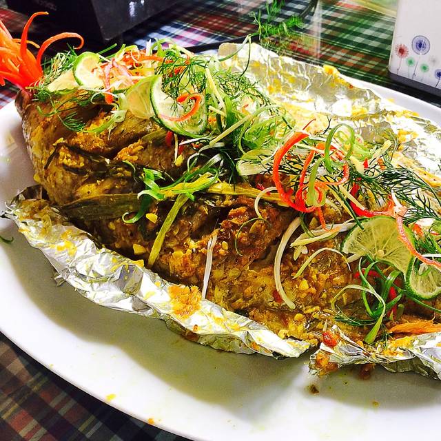 Cá lăng nướng giấy bạc thơm phức