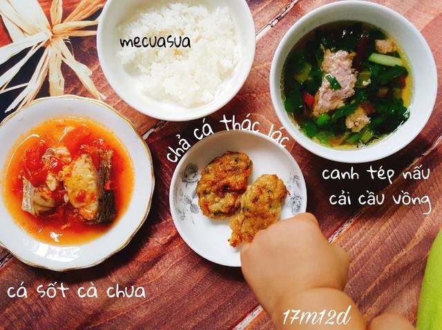 Canh tép nấu cải cầu vồng