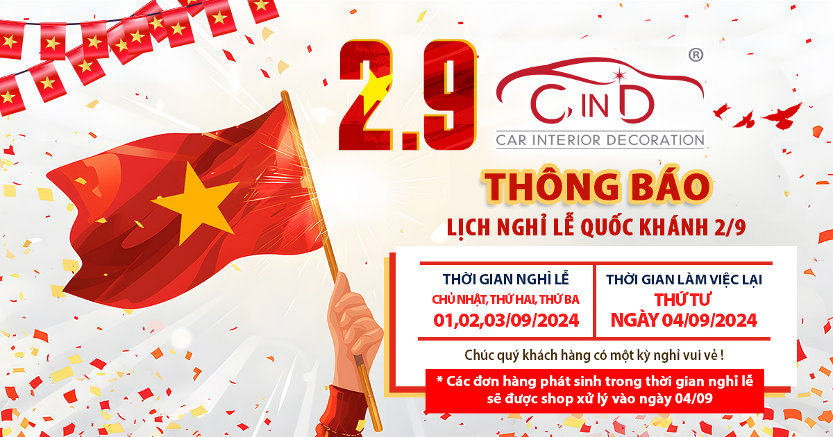 🎊THÔNG BÁO NGHỈ LỄ QUỐC KHÁNH 2.9 🎊