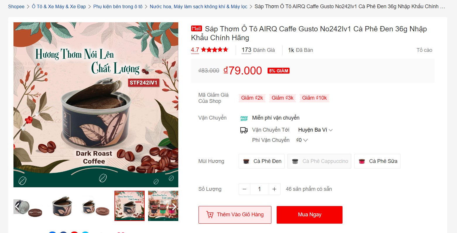 HƠN 1K KHÁCH ĐÃ MUA  🔥 SÁP THƠM HƯƠNG CÀ PHÊ♨️