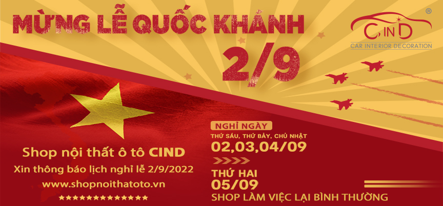 THÔNG BÁO NGHỈ LỄ QUỐC KHÁNH 02/09/2022