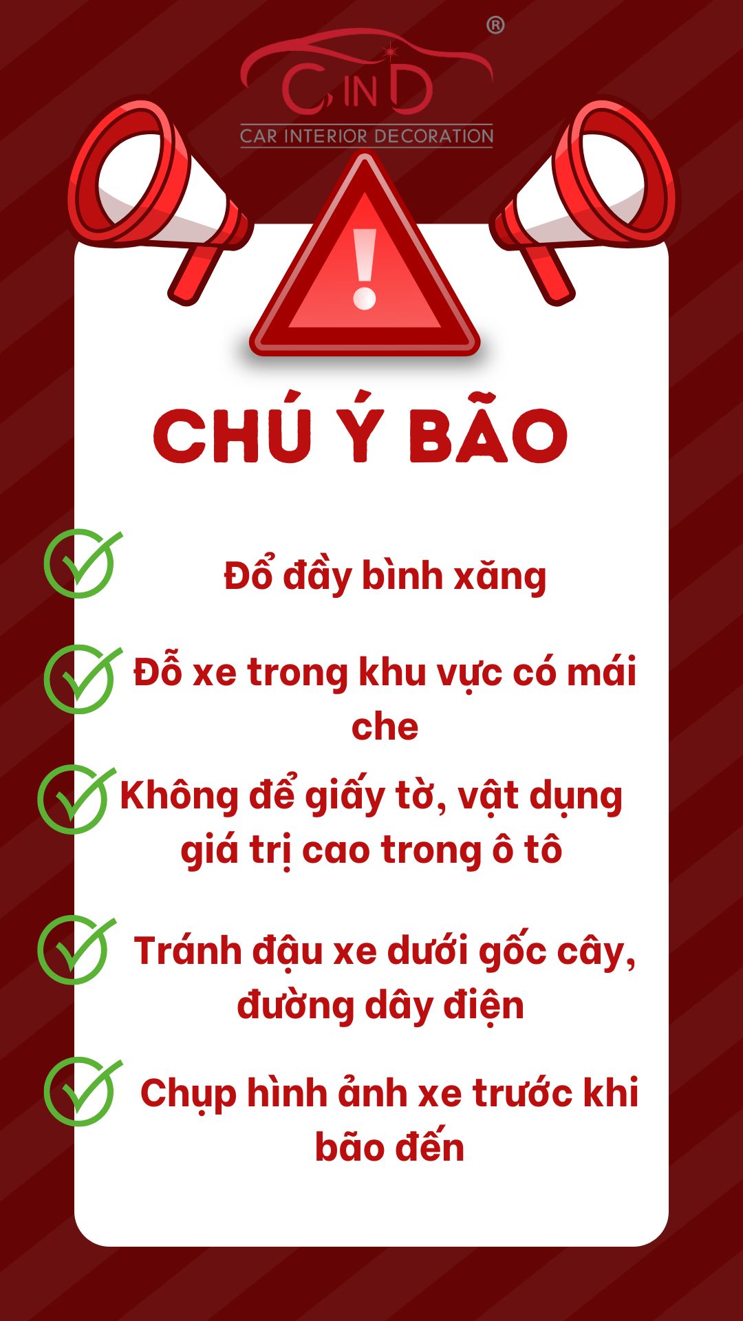 CÁCH BẢO VỆ XE Ô TÔ KHI BÃO ĐẾN