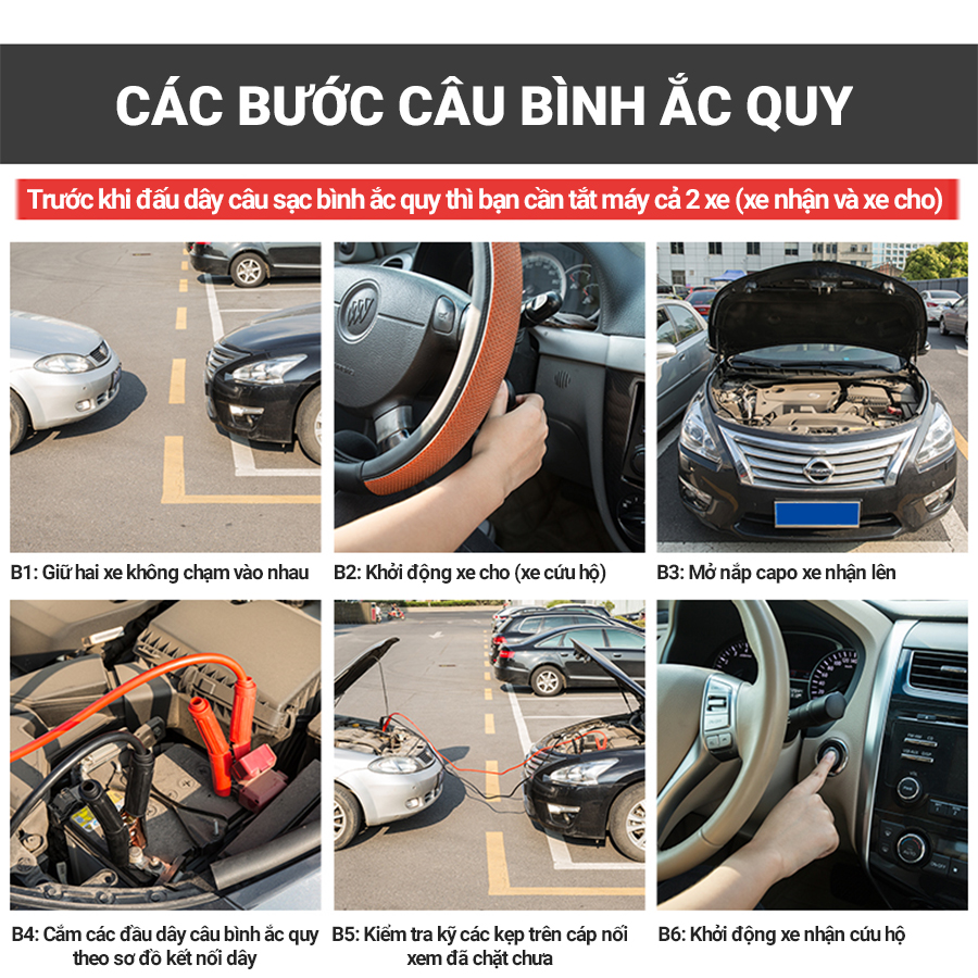 CÁC BƯỚC CÂU BÌNH ACQUY, BẠN CÓ BIẾT ?