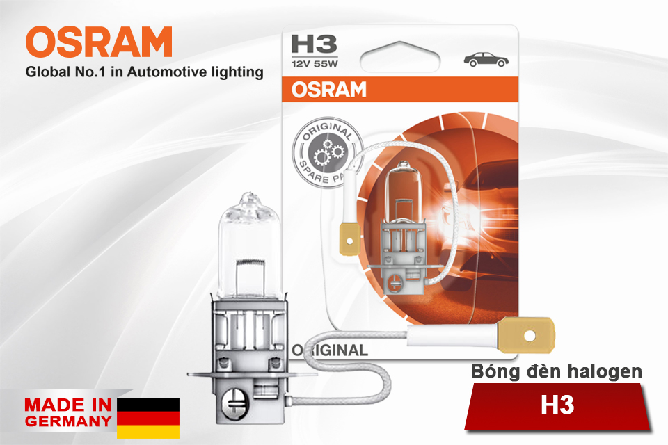 Osram H3 OEM Classic Standard Halogen Bulbs 64151X10 Pack Of 10 - HID CONCEPT