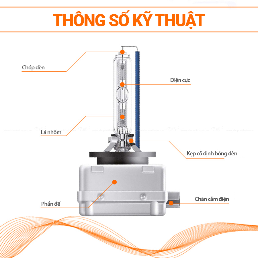 Bóng Đèn Xenon OSRAM Original D2S 66240 12V 35W - Nhập Khẩu Chính Hãng