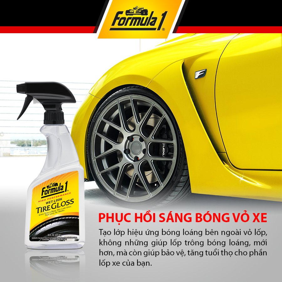 Phục Hồi Sáng Bóng Vỏ Xe Dạng Xịt Formula1 615266 (473ml) 5