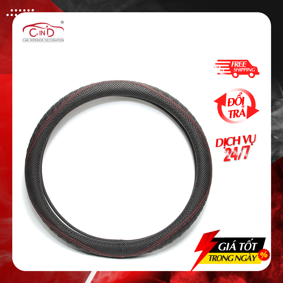 Bọc Vô Lăng CIND 5001 Size M Màu Đen - Nhập Khẩu Chính Hãng