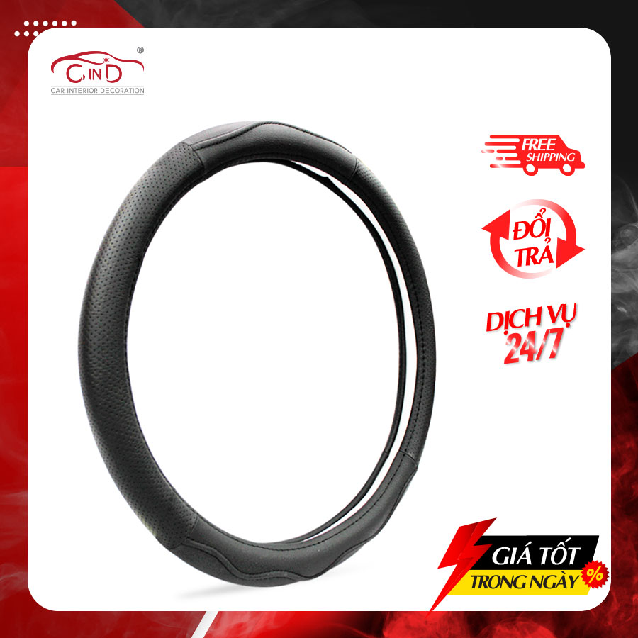 Bọc Vô Lăng CIND XSA001 Size M Màu Đen - Nhập Khẩu Chính Hãng