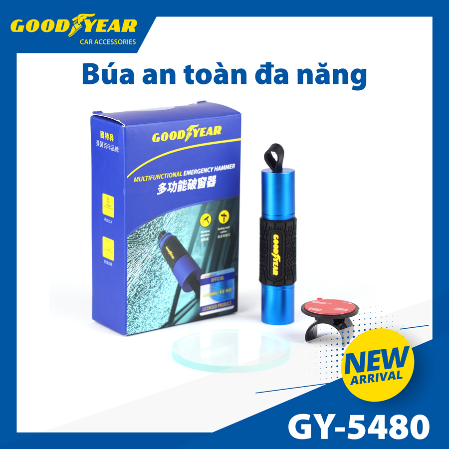 Dụng Cụ Phá Kính Cắt Dây An Toàn Thoát Hiểm GOODYEAR GY-5480 - Nhập Khẩu Chính Hãng